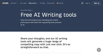 Ahrefs AI writing tools