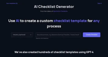 AI Checklist Generator