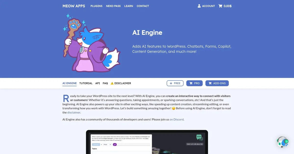 AI Engine - screenshot