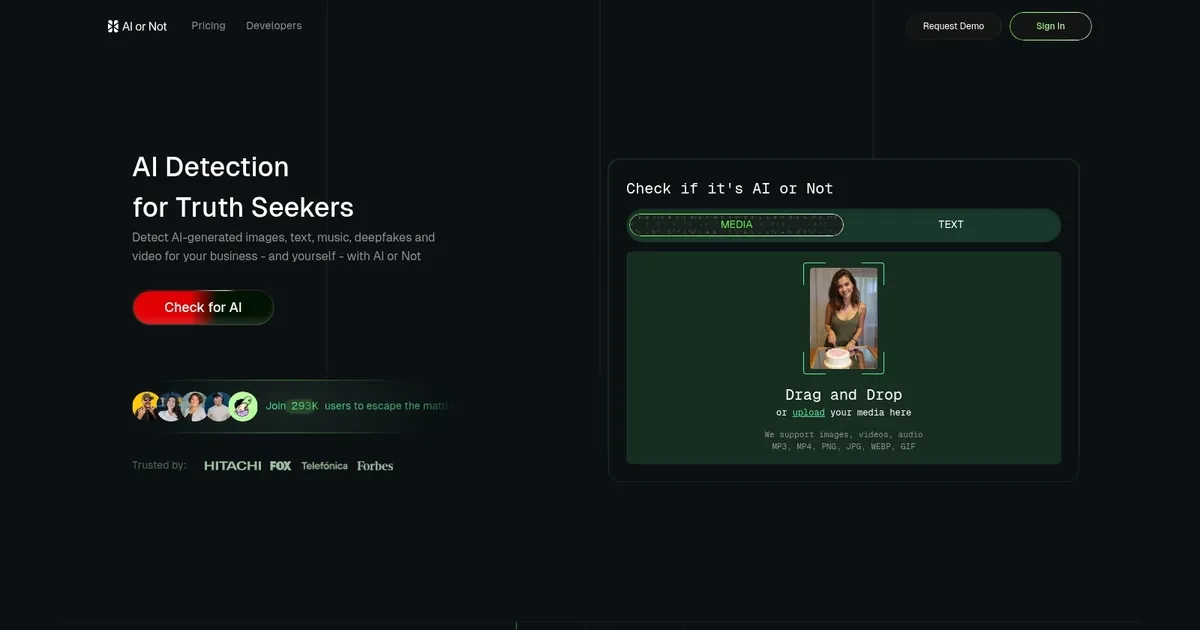 AI or Not - screenshot