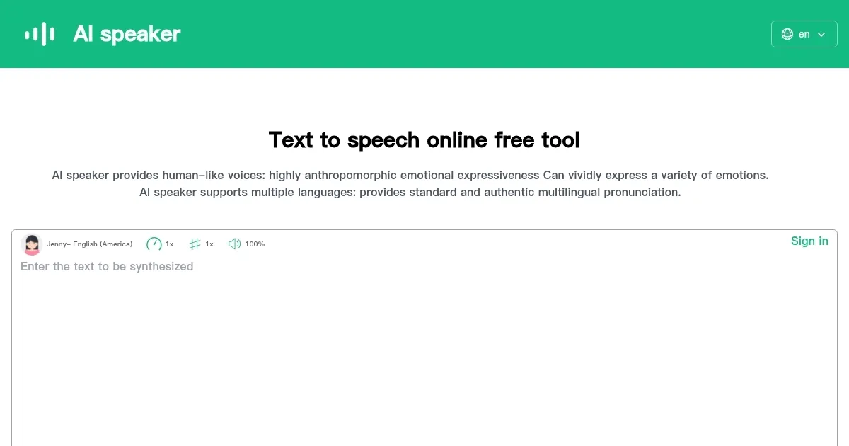 AI Speaker - screenshot