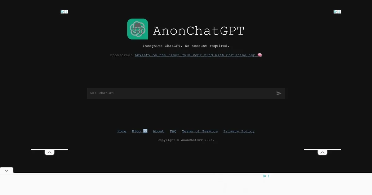 AnonChatGPT - screenshot