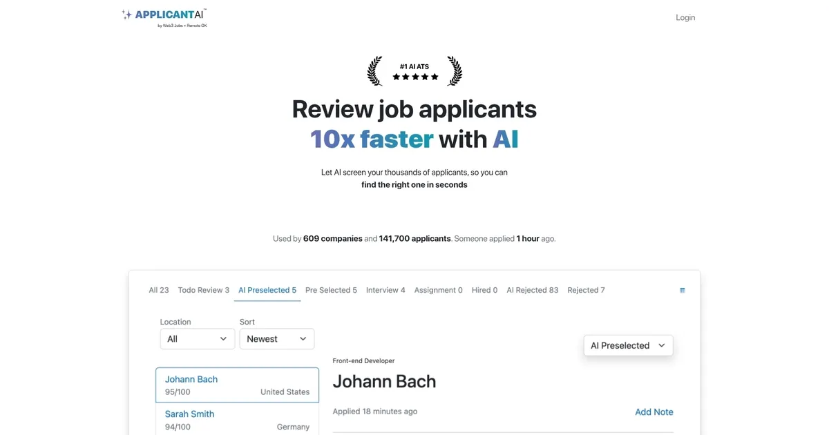 Applicant AI - screenshot