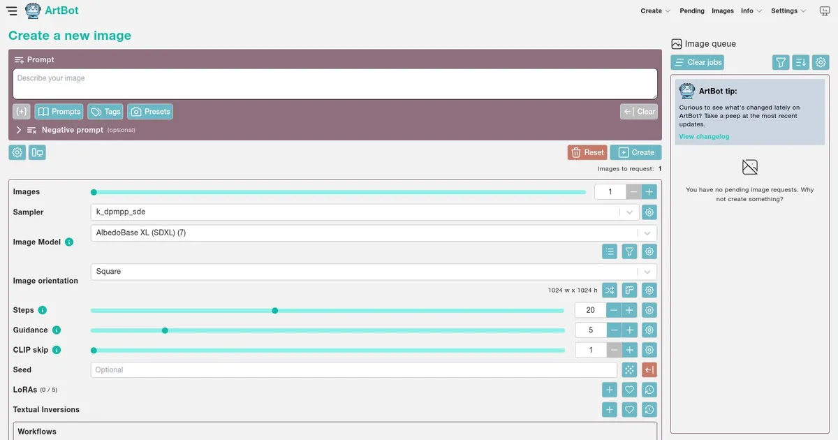 ArtBot - screenshot