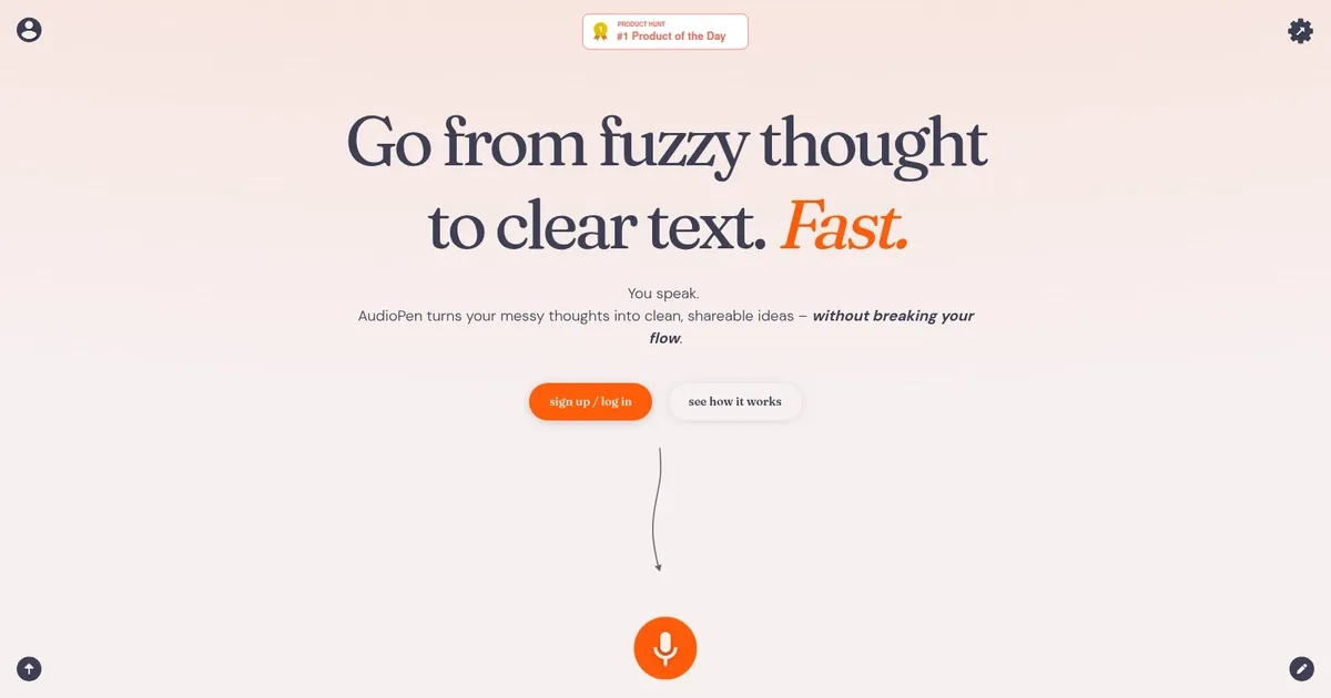 AudioPen - screenshot