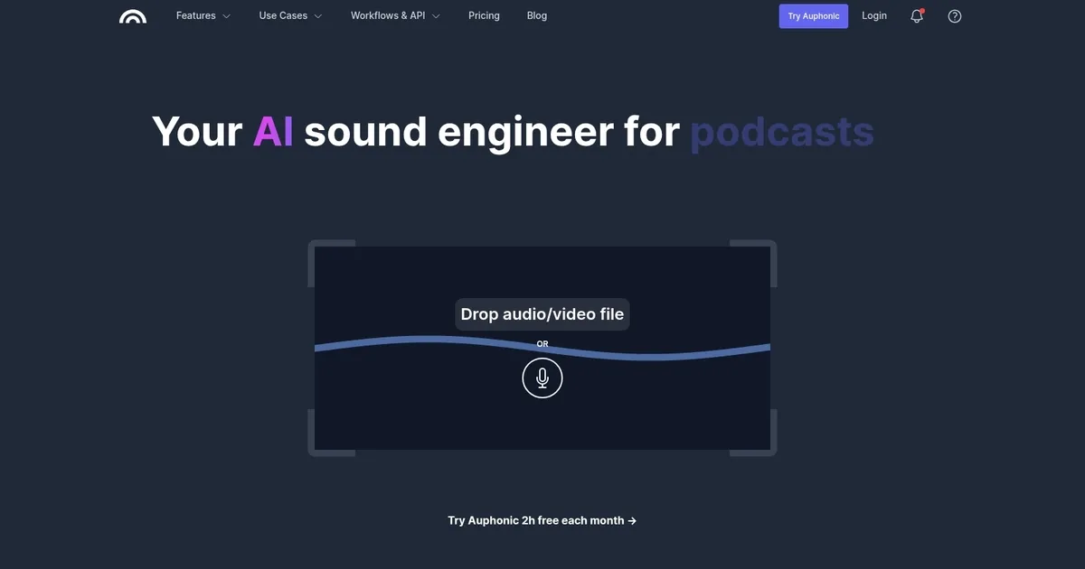 Auphonic - screenshot