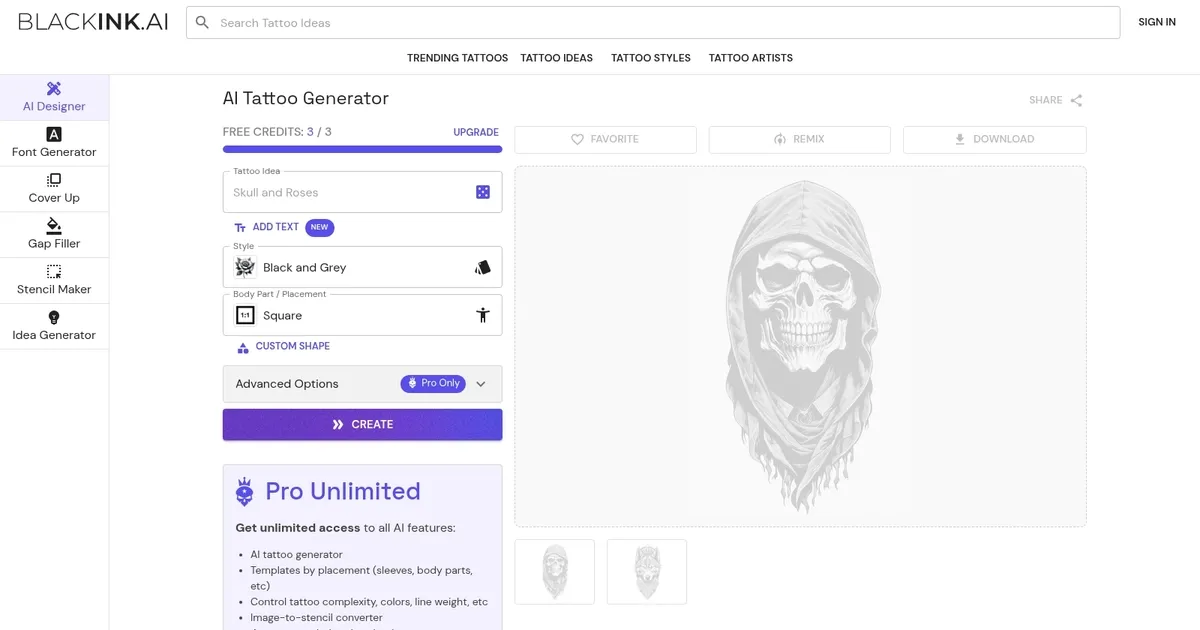 BlackInk AI - screenshot