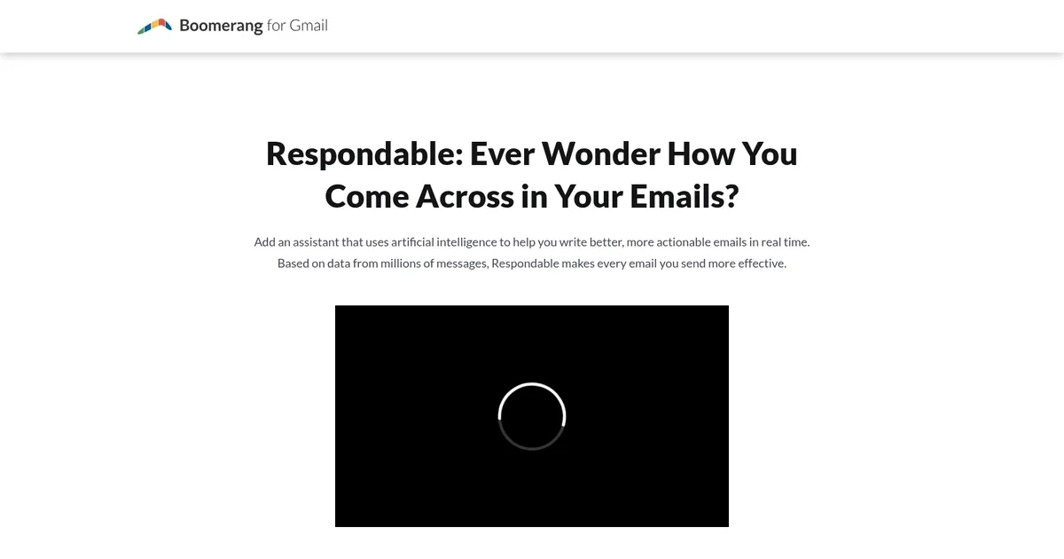 Boomerang Respondable - screenshot