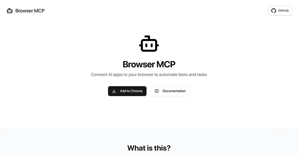 Browser MCP - screenshot