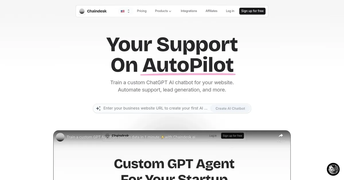 Chaindesk - screenshot