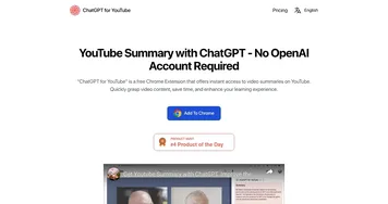 ChatGPT for YouTube