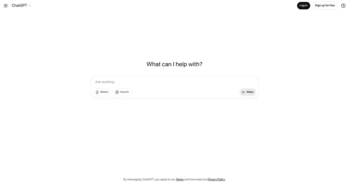 ChatGPT - screenshot