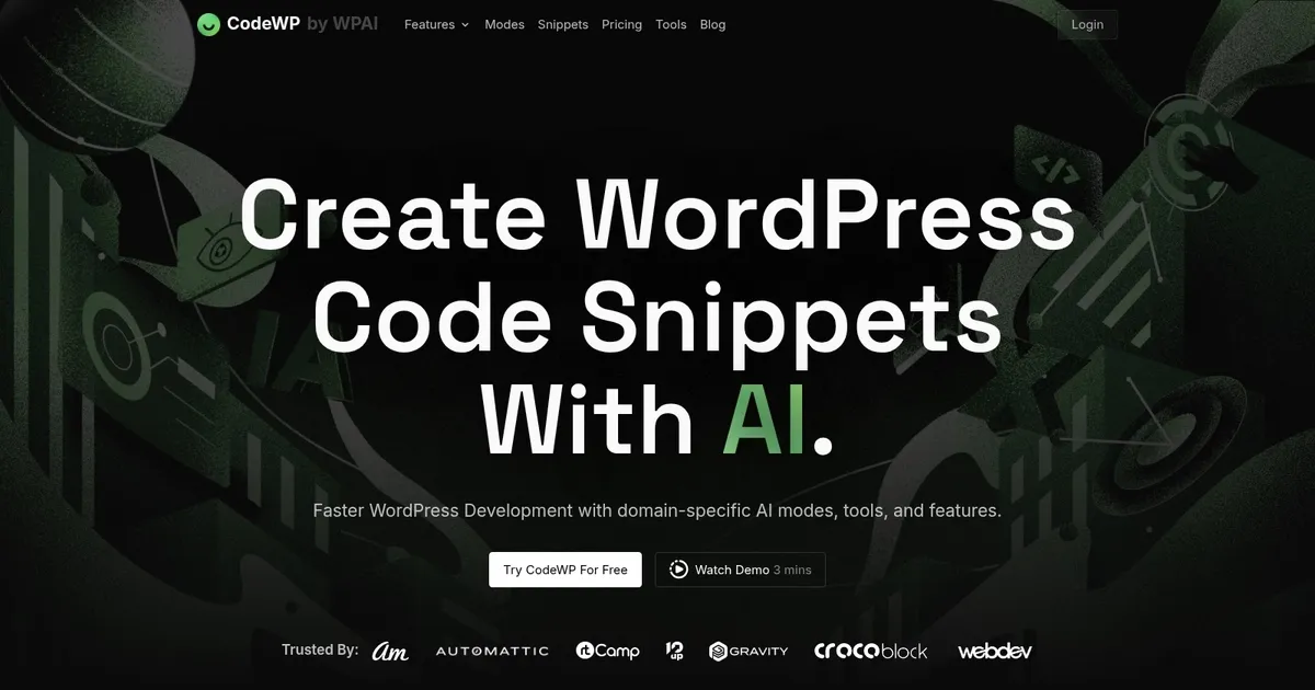 CodeWP - screenshot