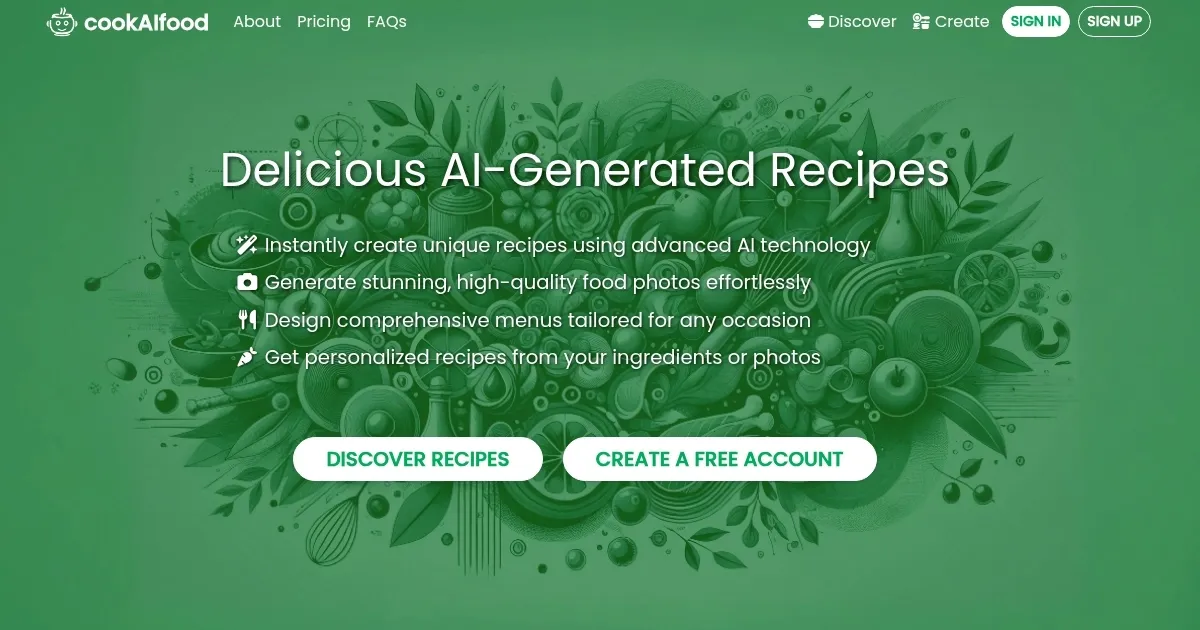 cookAIfood - screenshot