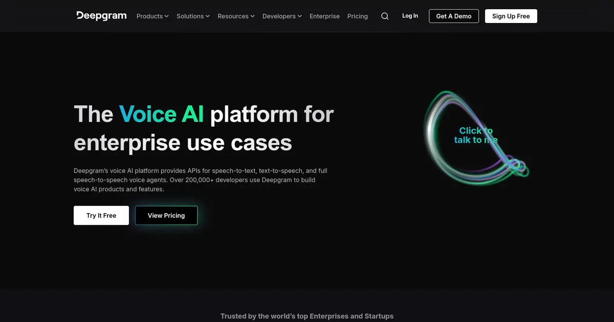 Deepgram - screenshot