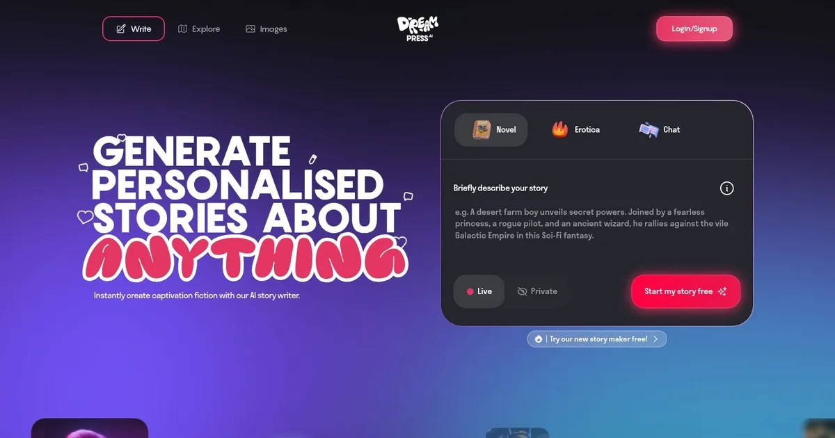 DREAMPRESS - screenshot