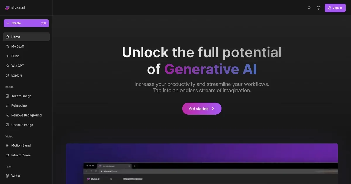 eluna.ai - screenshot