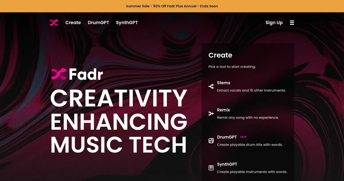 Fadr - screenshot