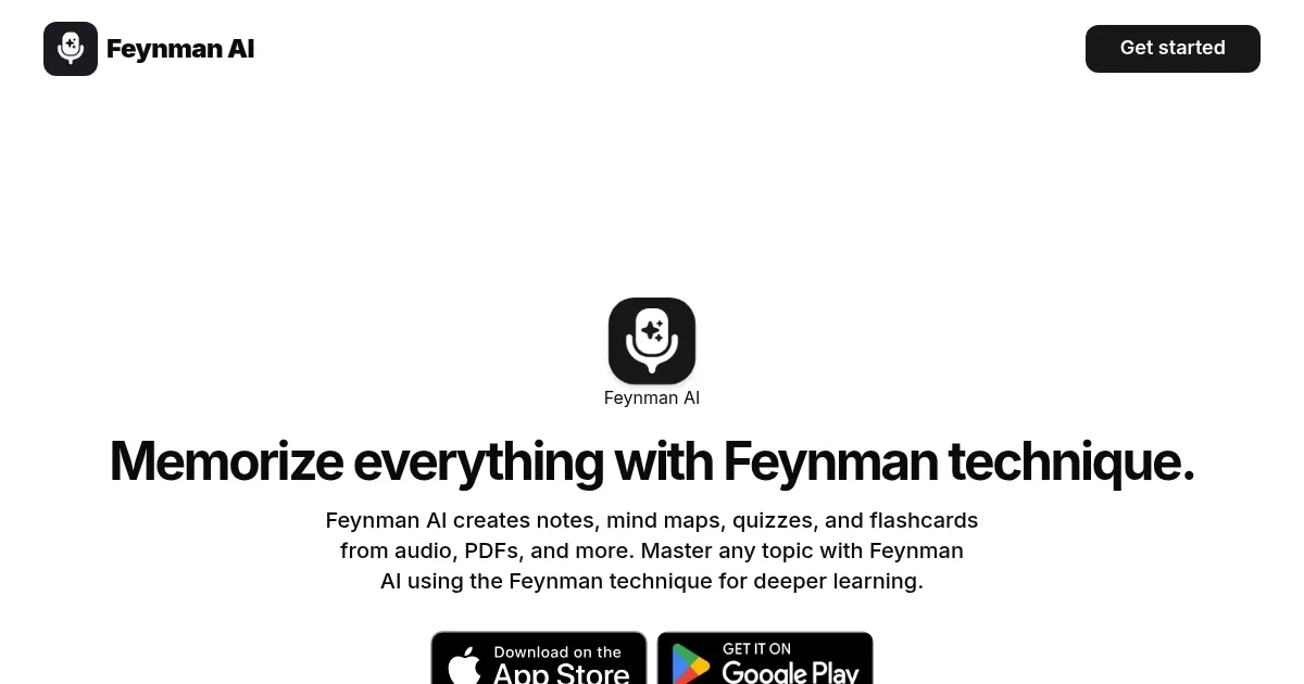 Feynman AI - screenshot