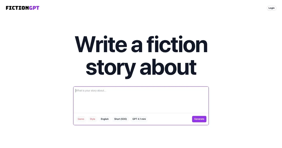 FictionGPT - screenshot