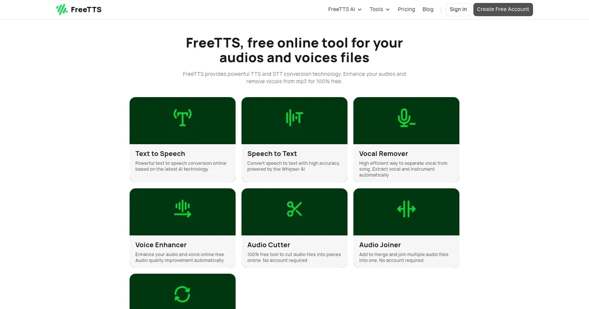 Free TTS - screenshot