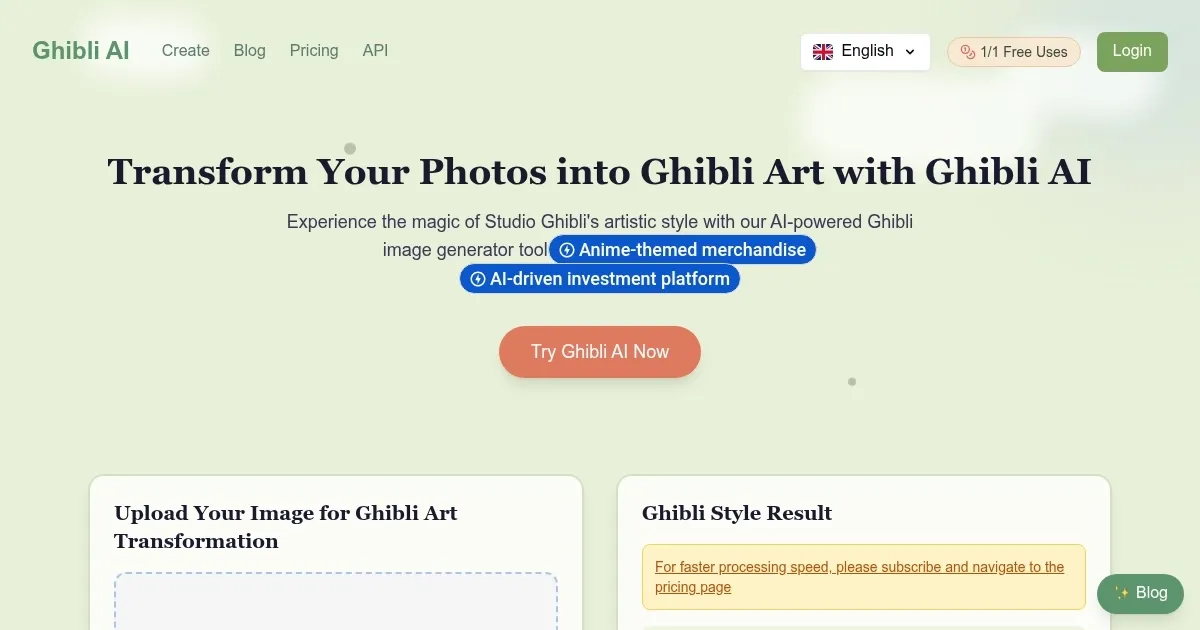 Ghibli AI - screenshot