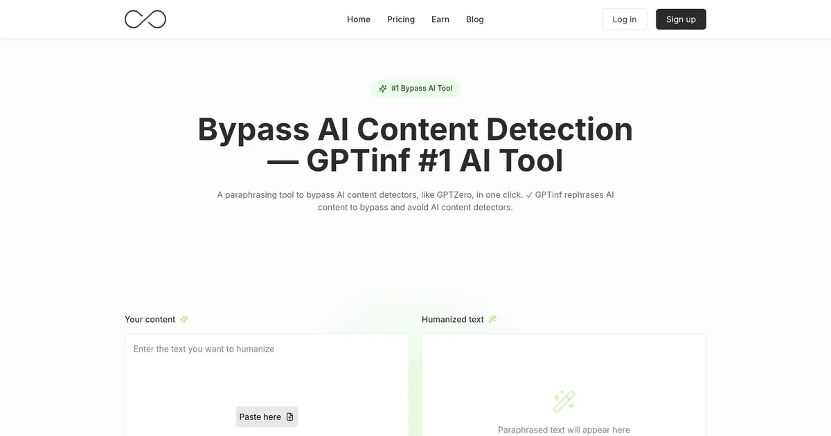 GPTinf - screenshot