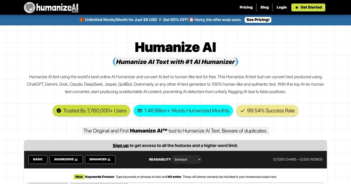 Humanize AI - screenshot