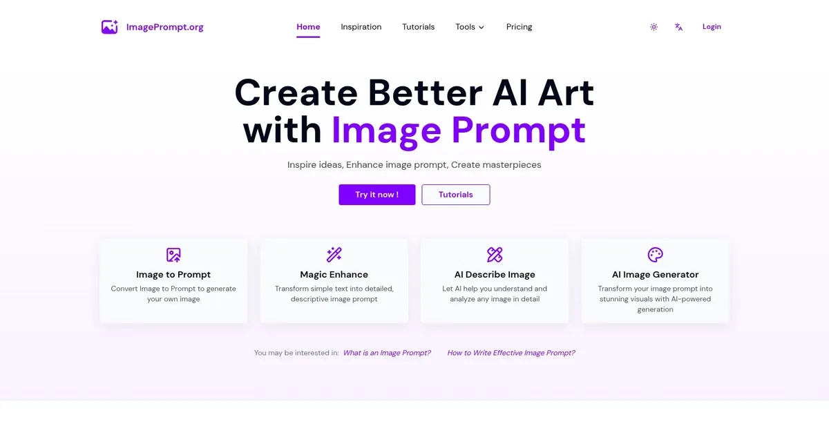 ImagePrompt.org - screenshot