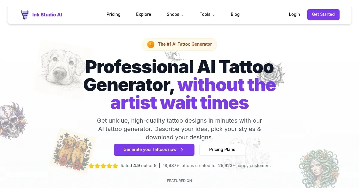 Ink Studio AI - screenshot