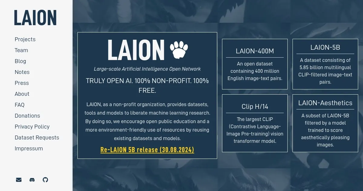 LAION - screenshot