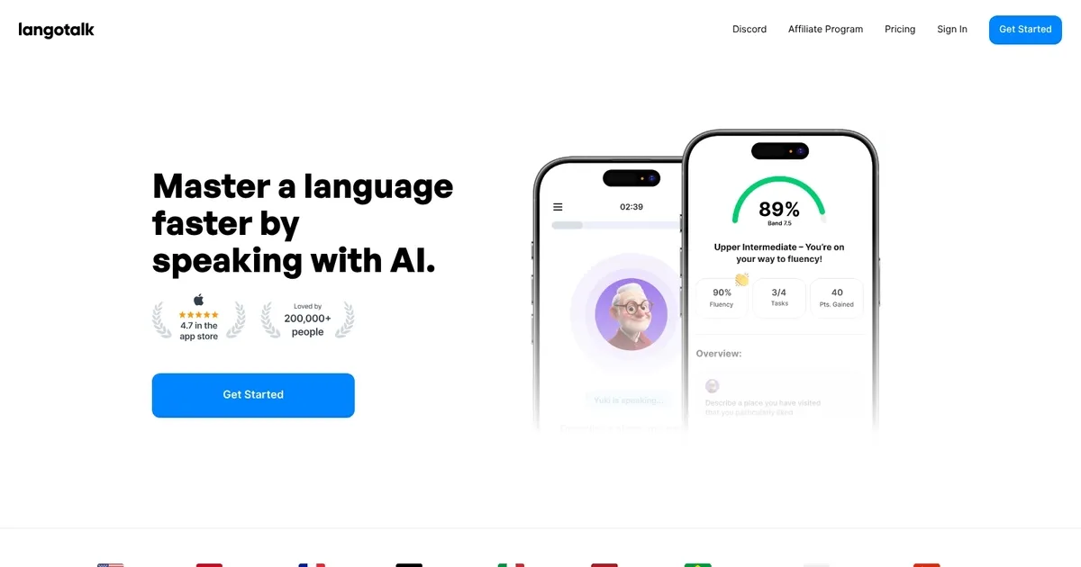 Langotalk - screenshot