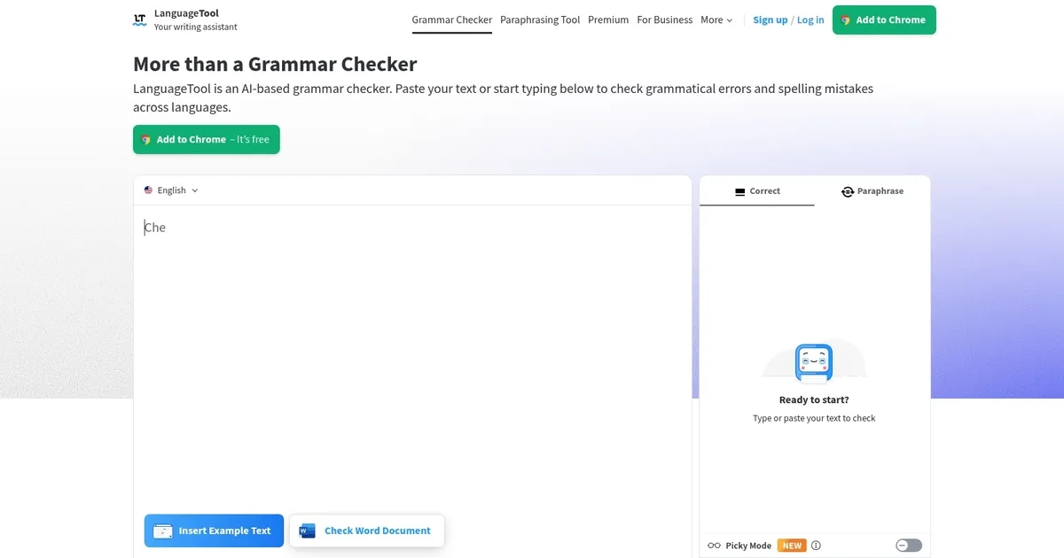 LanguageTool - screenshot