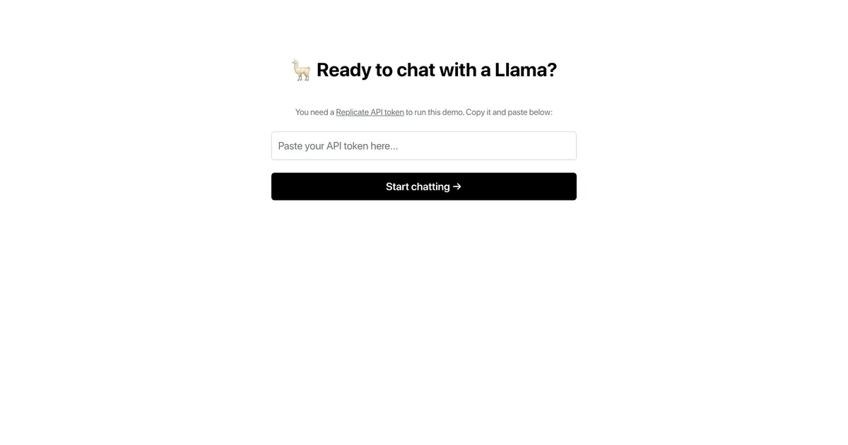 Llama2.ai - screenshot
