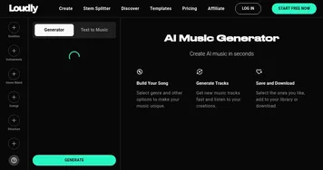 Loudly AI Music Generator