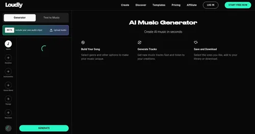 Loudly AI Music Generator
