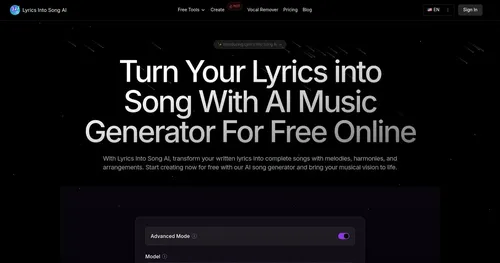Lyrics Into Song AI