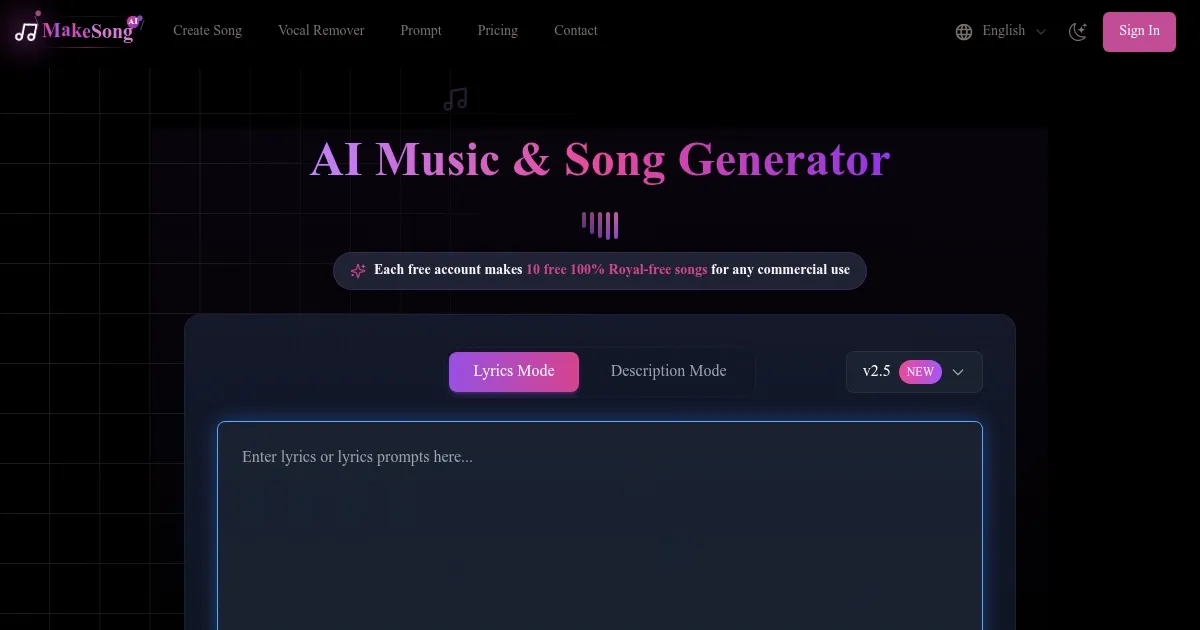 MakeSong - screenshot
