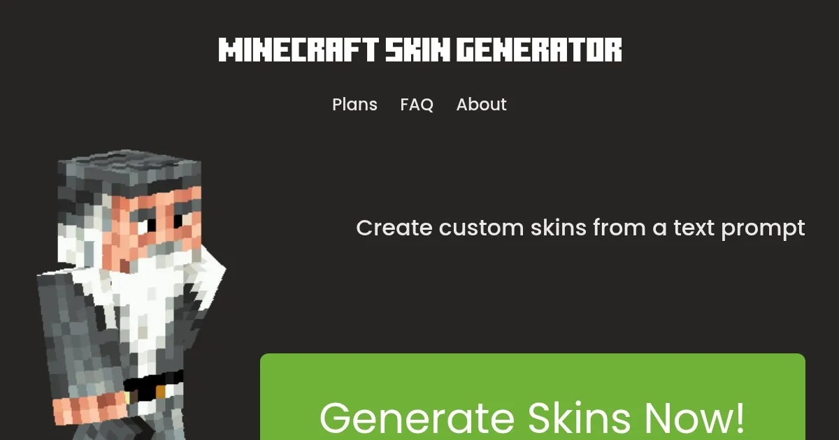 Minecraft Skin Generator - screenshot