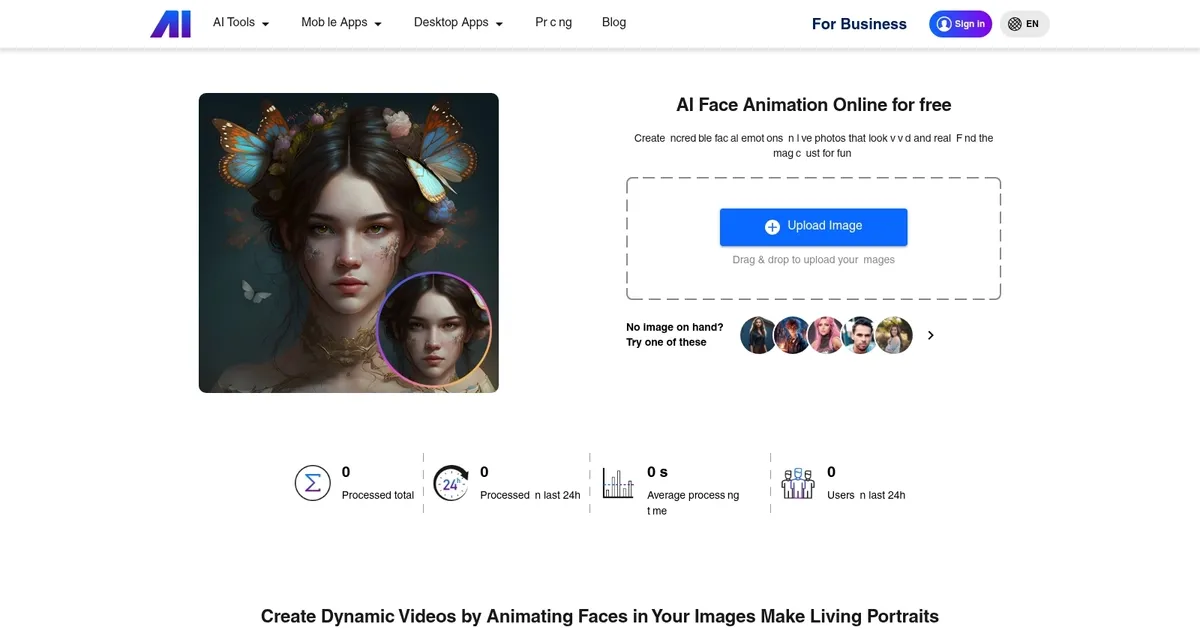 Nero AI Face Animation - screenshot