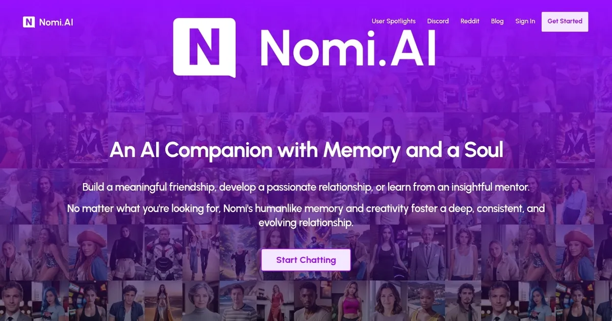 Nomi.ai - screenshot