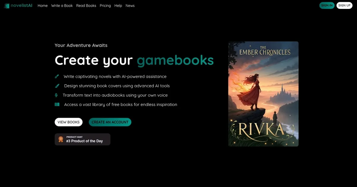 NovelistAI - screenshot