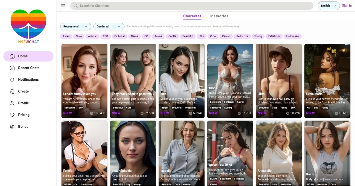NSFWChat - screenshot
