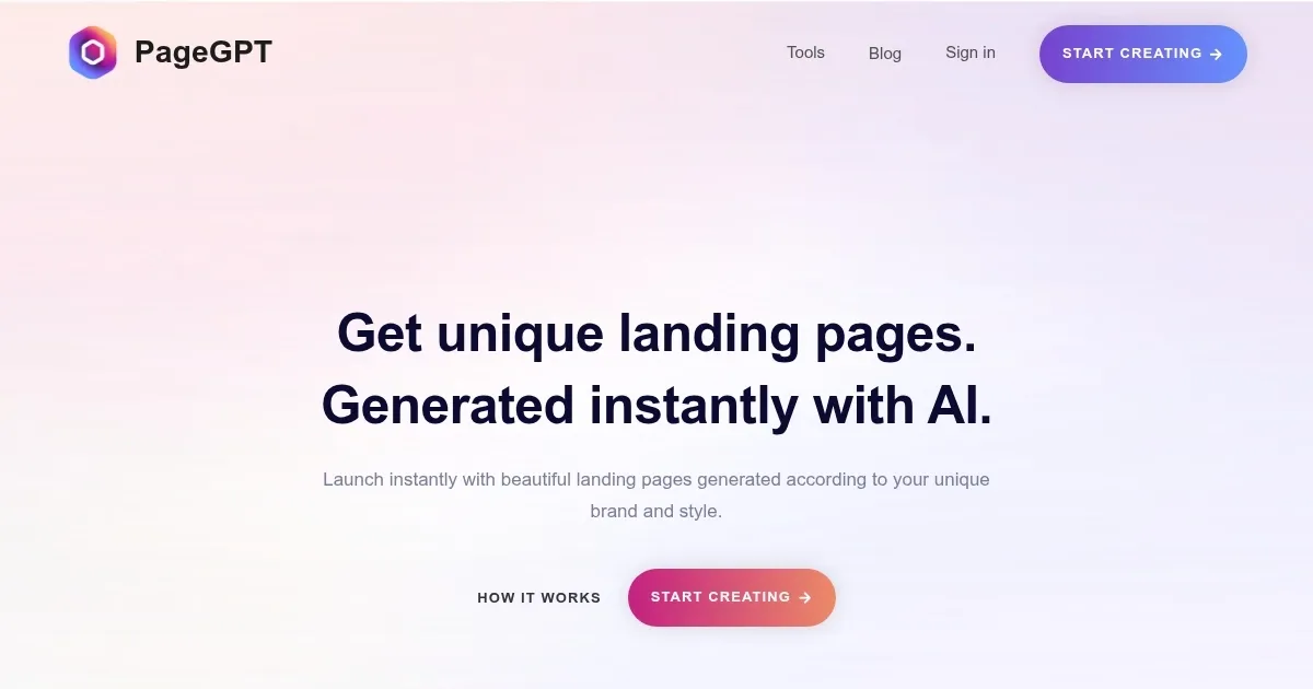 PageGPT - screenshot