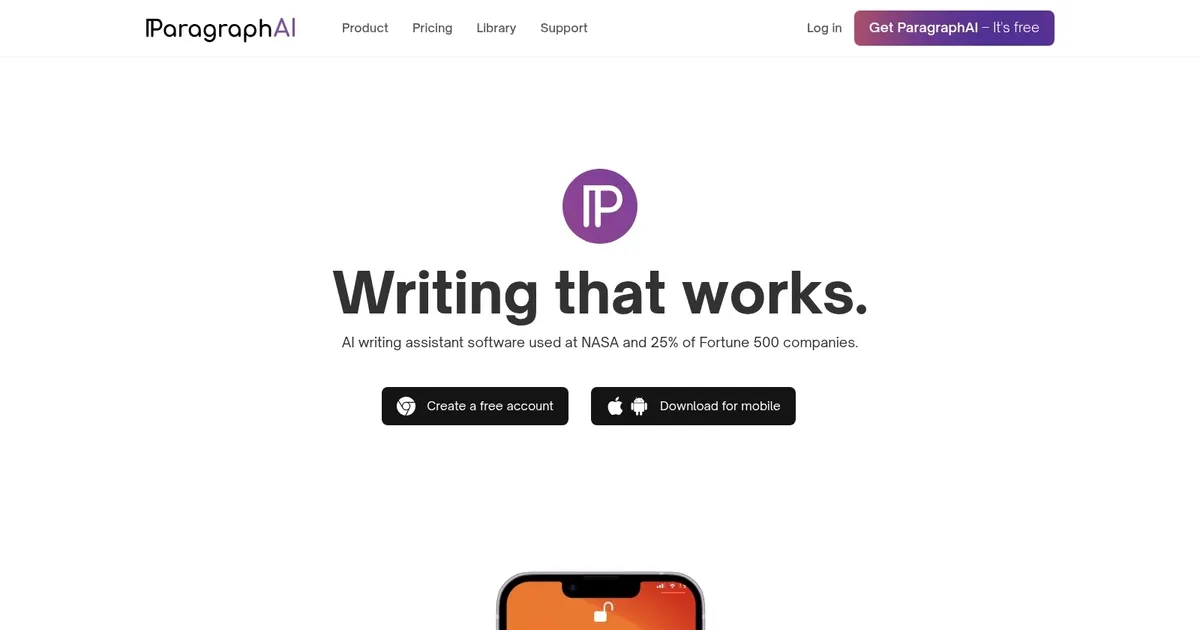 ParagraphAI - screenshot