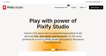 Pixify AI keywording tool