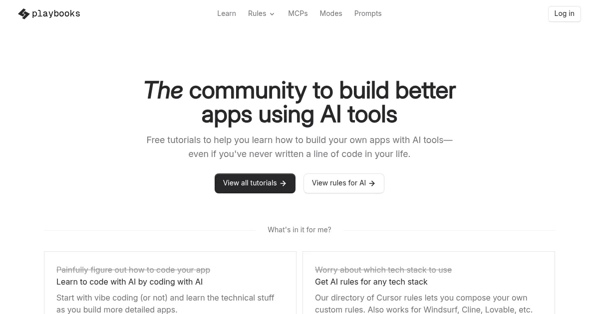 playbooks - screenshot