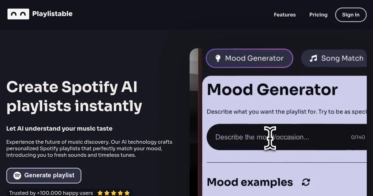 Playlistable - screenshot