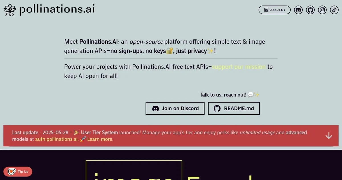Pollinations - screenshot