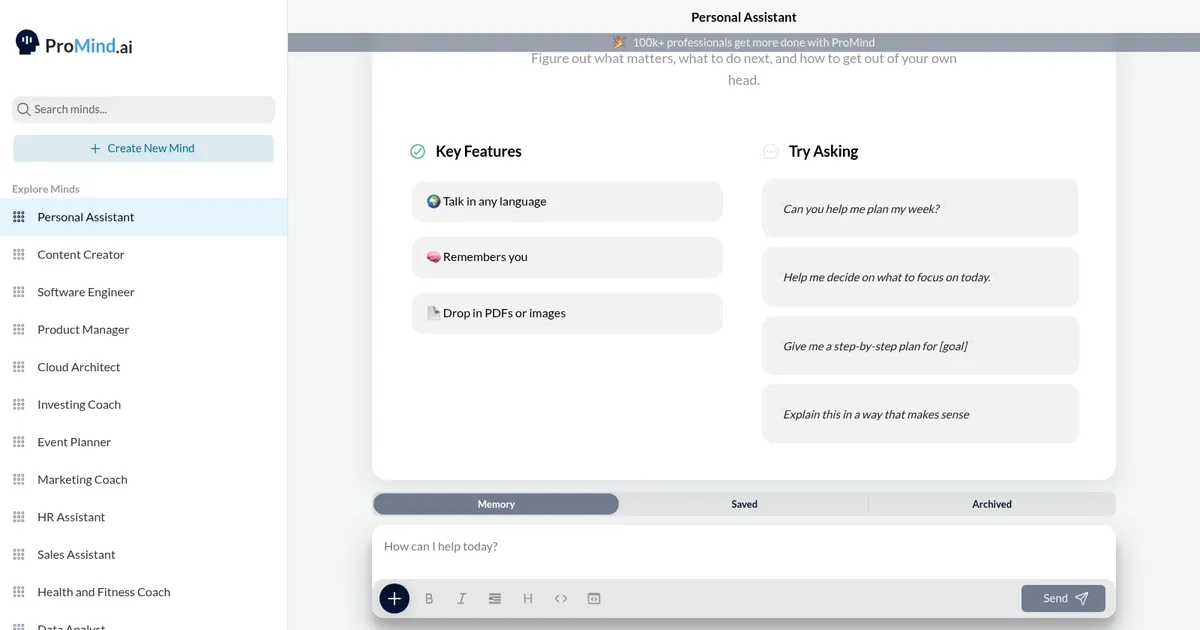 ProMindGPT - screenshot
